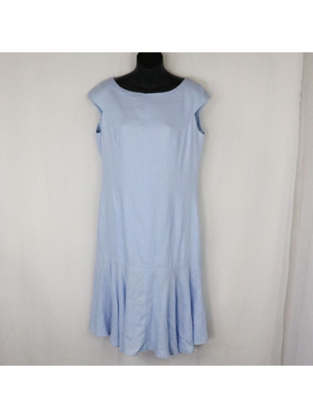 ANNE KLEIN Baby Blue Bib Dress
